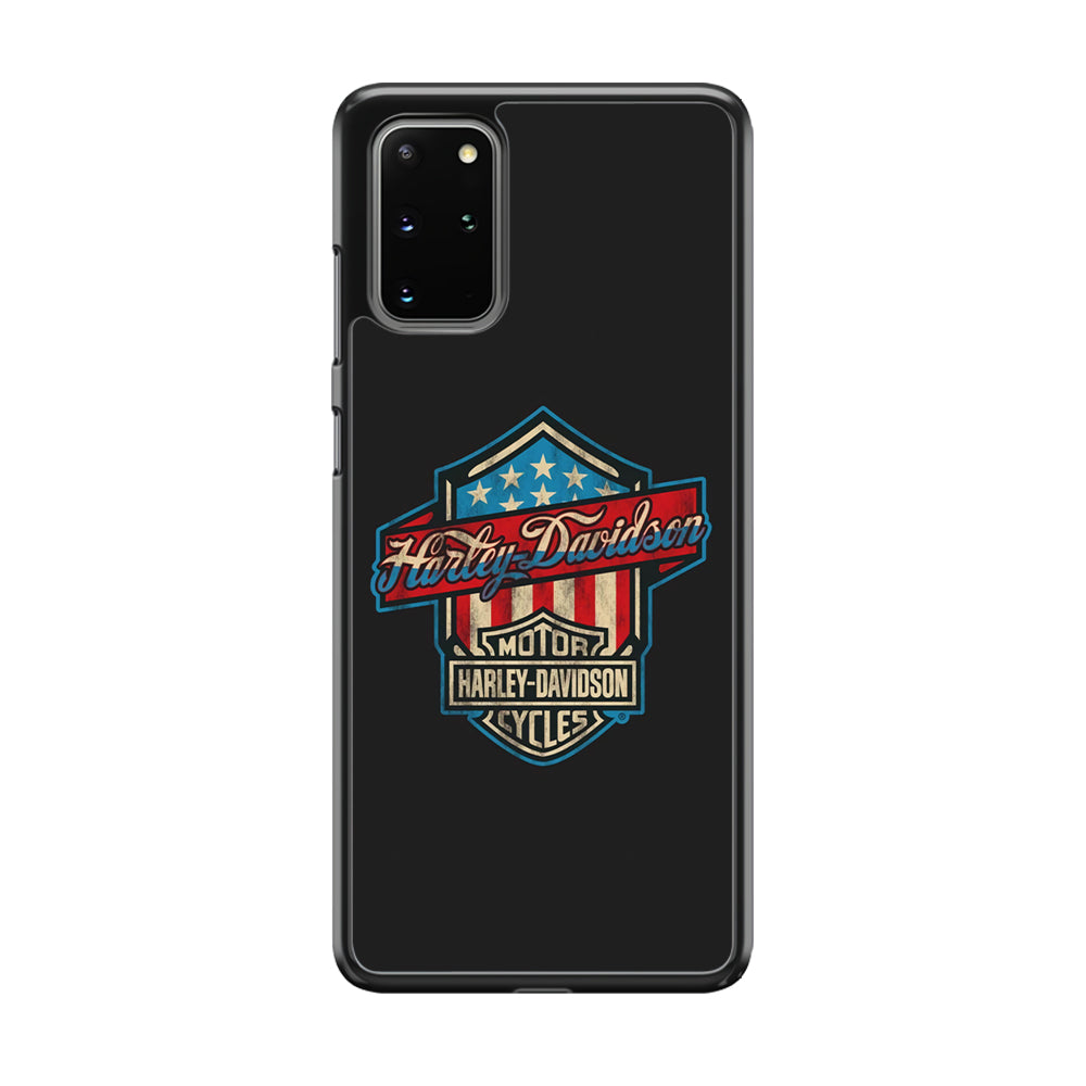 Harley Davidson Emblem Grey Logo Samsung Galaxy S20 Plus Case