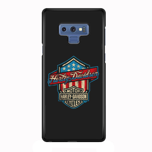 Harley Davidson Emblem Grey Logo Samsung Galaxy Note 9 Case