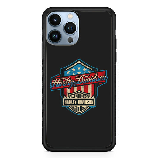 Harley Davidson Emblem Grey Logo iPhone 13 Pro Case