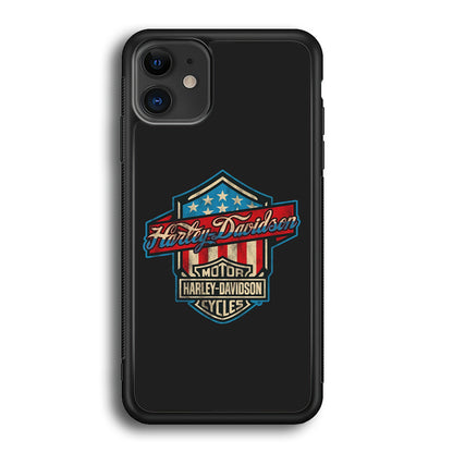 Harley Davidson Emblem Grey Logo iPhone 12 Case