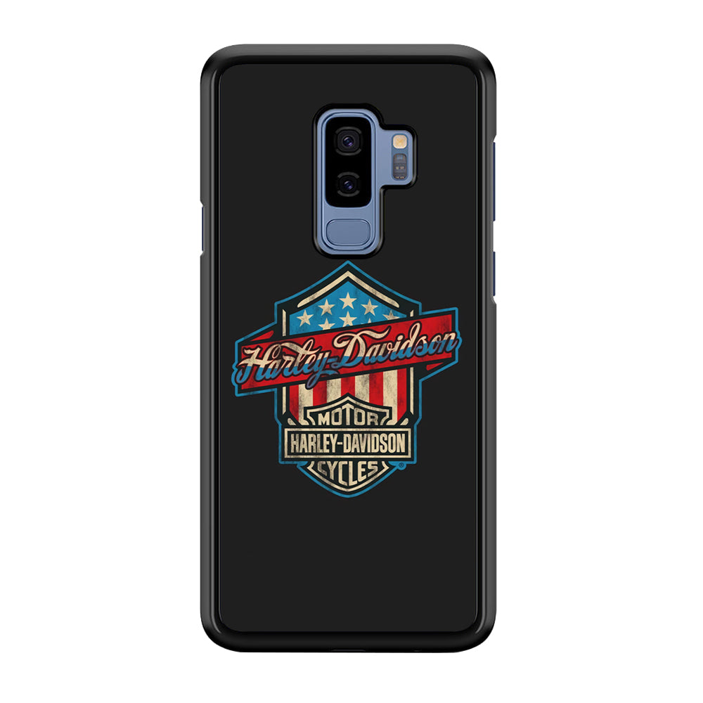 Harley Davidson Emblem Grey Logo Samsung Galaxy S9 Plus Case