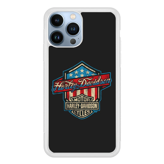 Harley Davidson Emblem Grey Logo iPhone 13 Pro Case