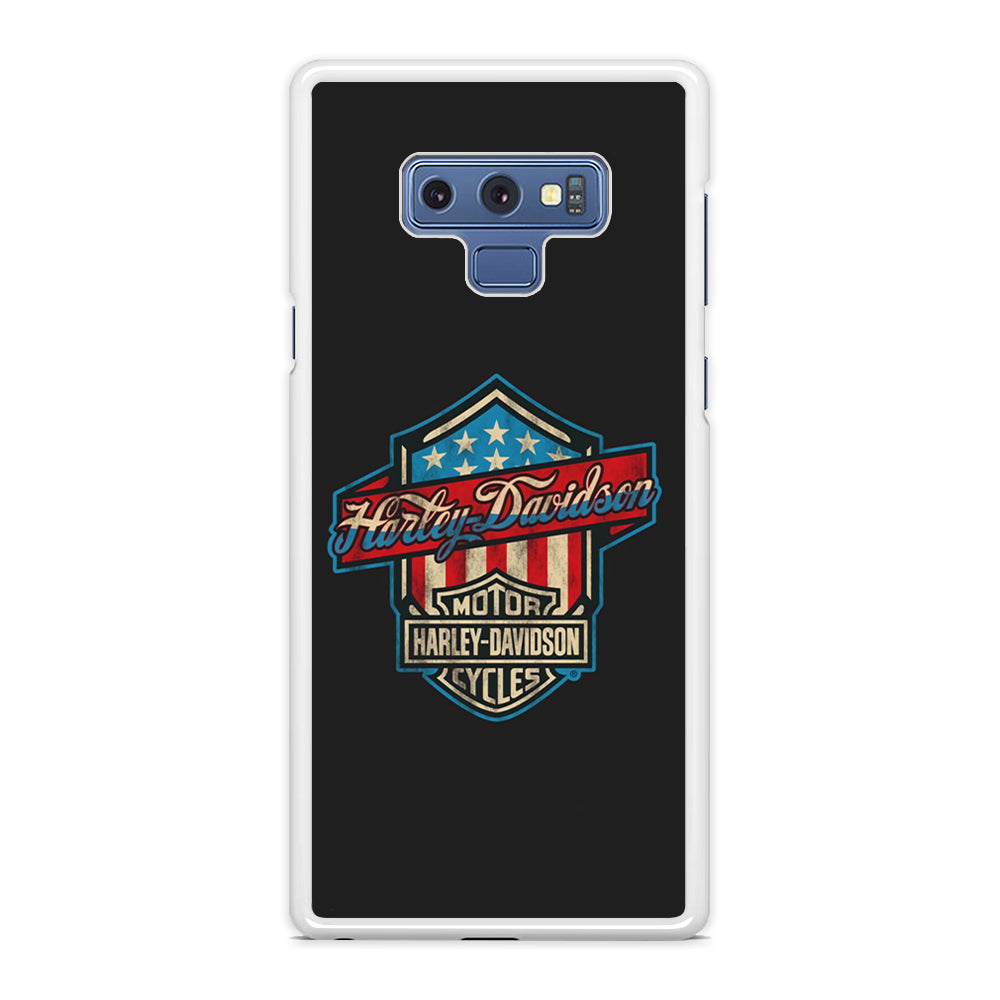 Harley Davidson Emblem Grey Logo Samsung Galaxy Note 9 Case