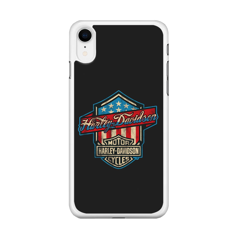 Harley Davidson Emblem Grey Logo iPhone XR Case