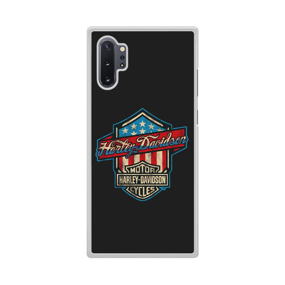 Harley Davidson Emblem Grey Logo Samsung Galaxy Note 10 Plus Case