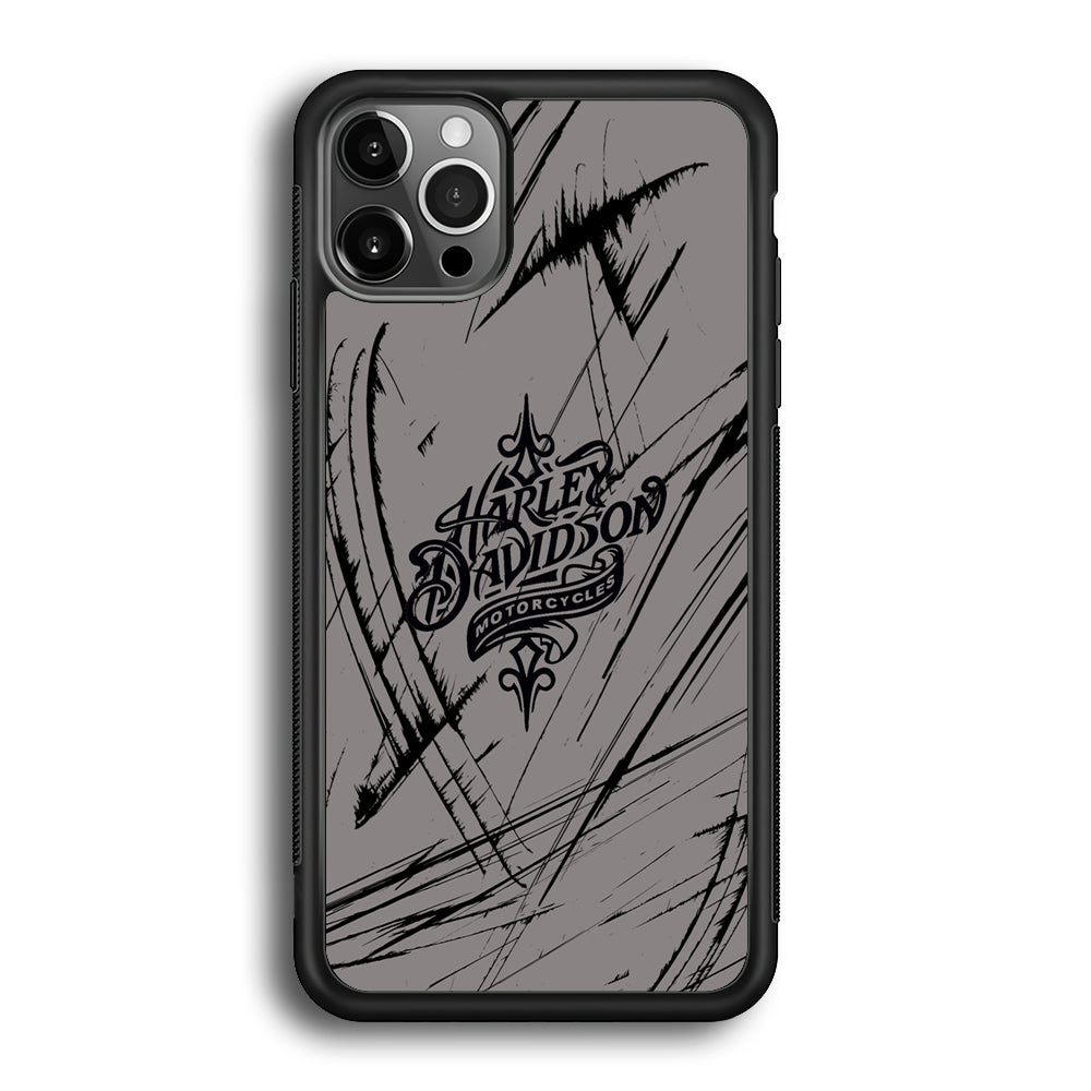 Harley Davidson Grey Claw Mark iPhone 12 Pro Case