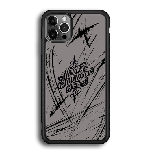 Harley Davidson Grey Claw Mark iPhone 12 Pro Case