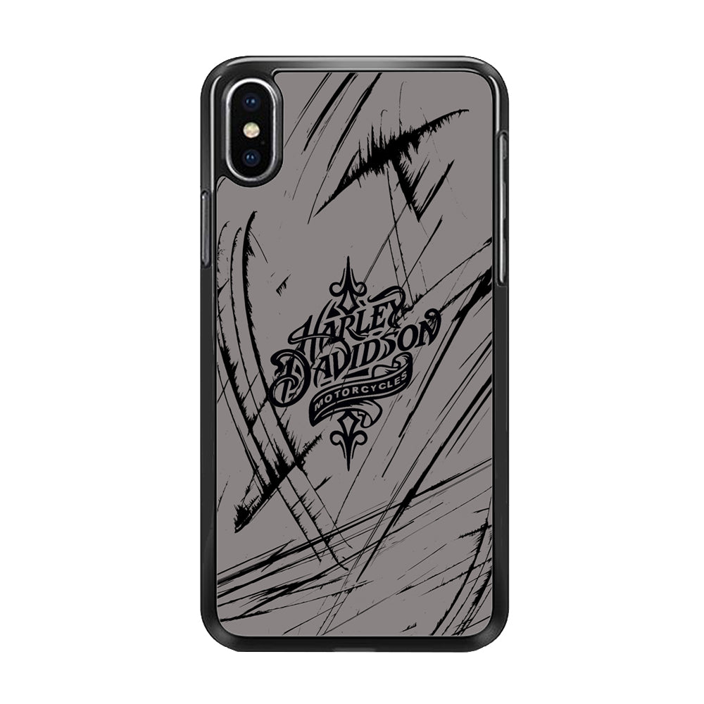 Harley Davidson Grey Claw Mark iPhone X Case