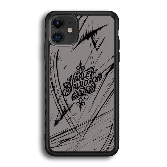 Harley Davidson Grey Claw Mark iPhone 12 Case