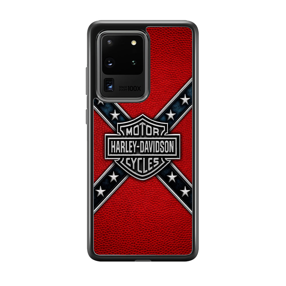 Harley Davidson Pride Logo Stripe Belt Samsung Galaxy S20 Ultra Case