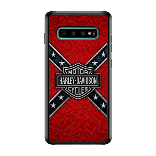 Harley Davidson Pride Logo Stripe Belt Samsung Galaxy S10 Plus Case