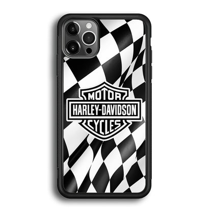 Harley Davidson Race Flag Emblem iPhone 12 Pro Case