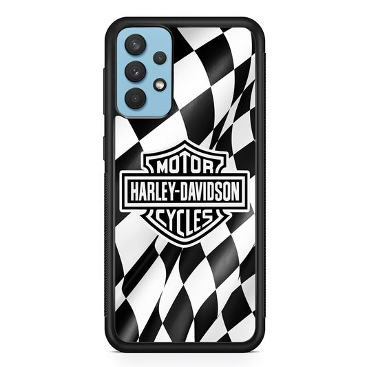 Harley Davidson Race Flag Emblem Samsung Galaxy A32 Case