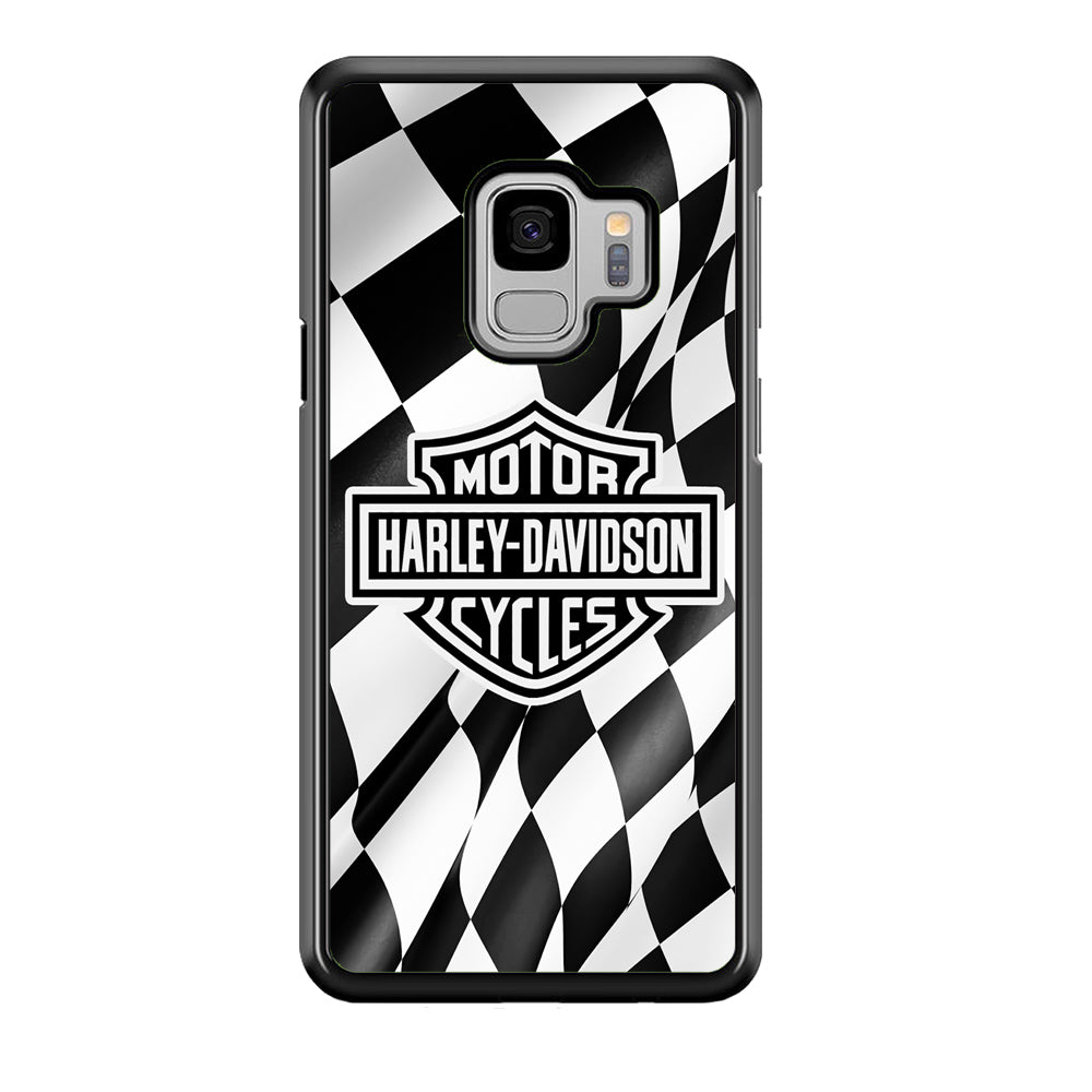 Harley Davidson Race Flag Emblem Samsung Galaxy S9 Case
