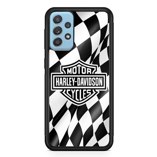 Harley Davidson Race Flag Emblem Samsung Galaxy A72 Case