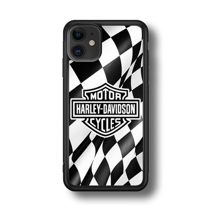 Harley Davidson Race Flag Emblem iPhone 11 Case