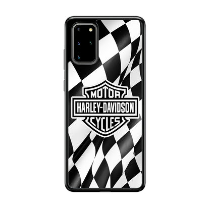 Harley Davidson Race Flag Emblem Samsung Galaxy S20 Plus Case