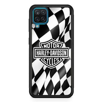 Harley Davidson Race Flag Emblem Samsung Galaxy A12 Case