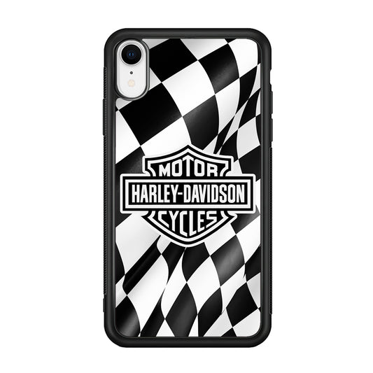 Harley Davidson Race Flag Emblem iPhone XR Case