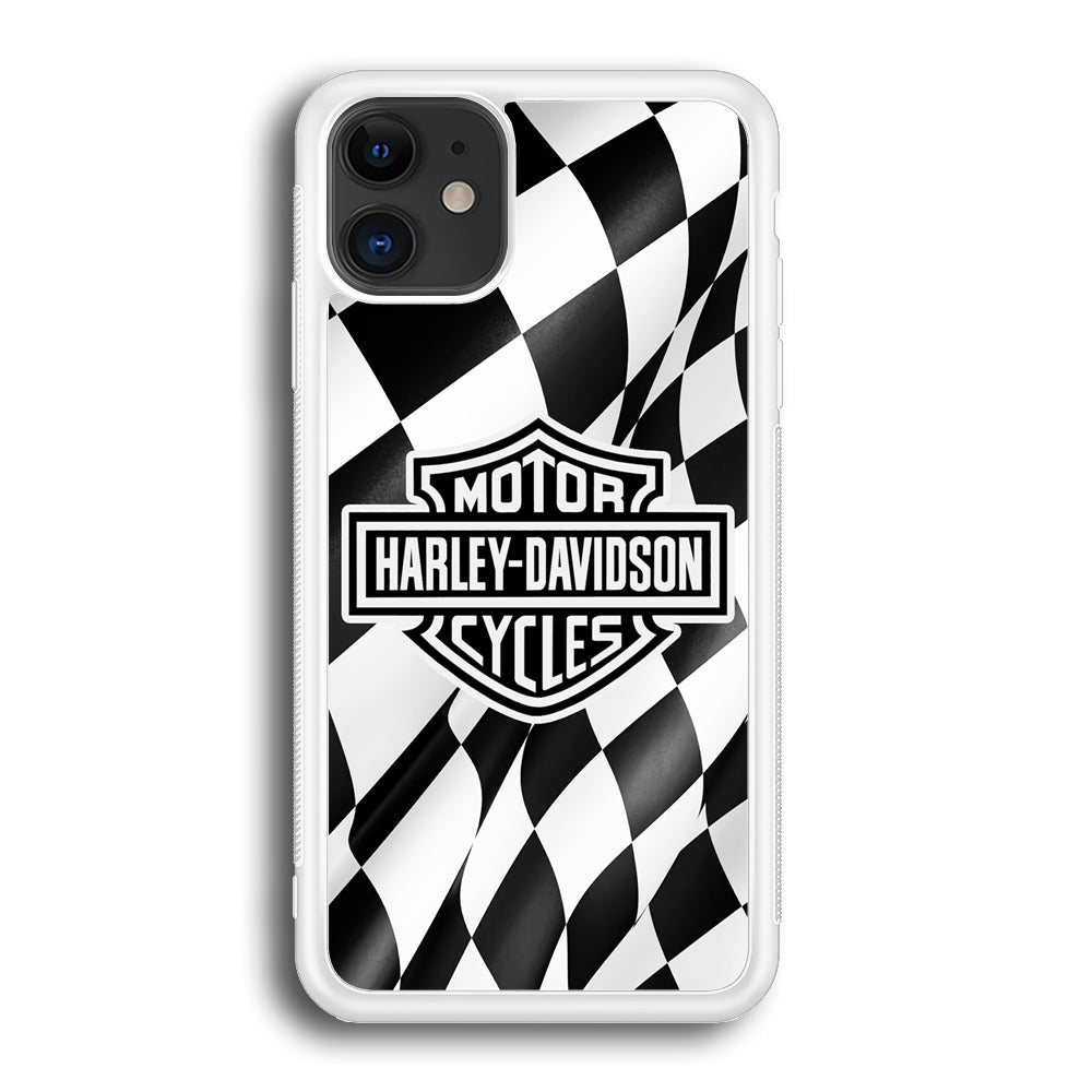 Harley Davidson Race Flag Emblem iPhone 12 Case