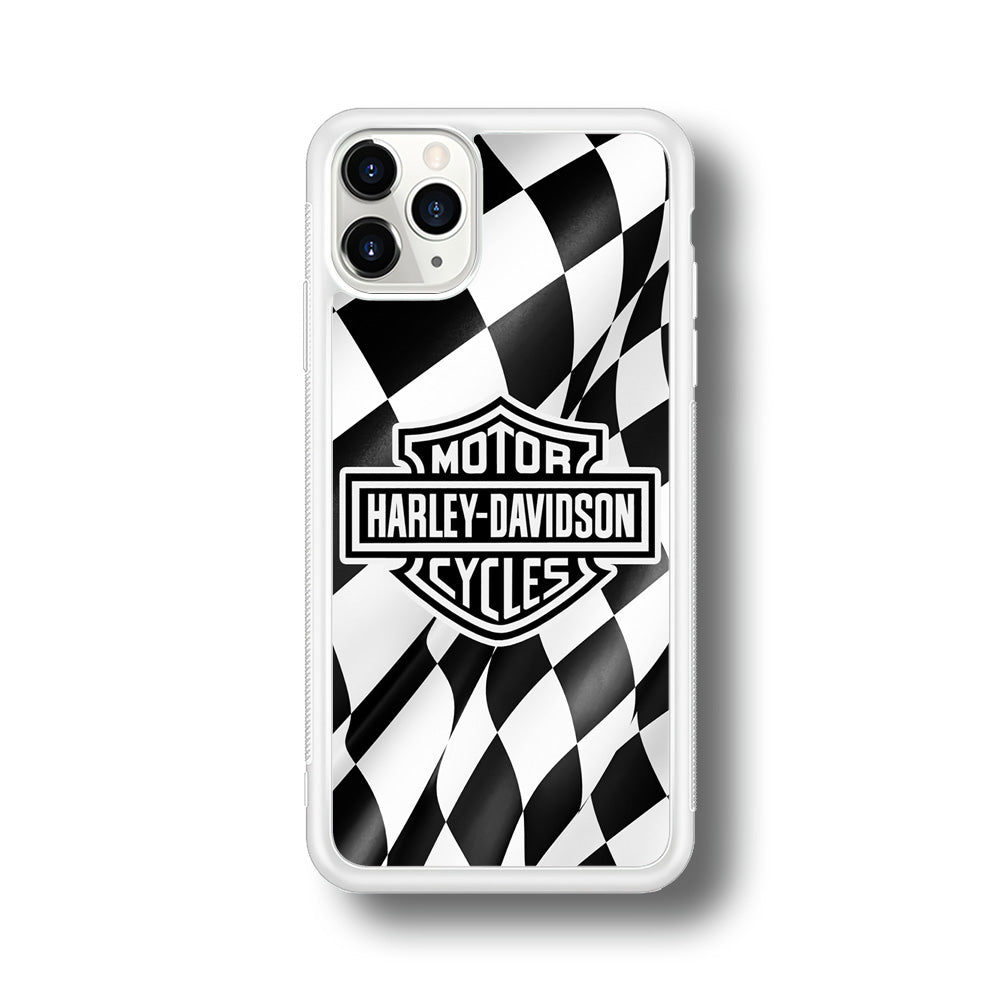 Harley Davidson Race Flag Emblem iPhone 11 Pro Case