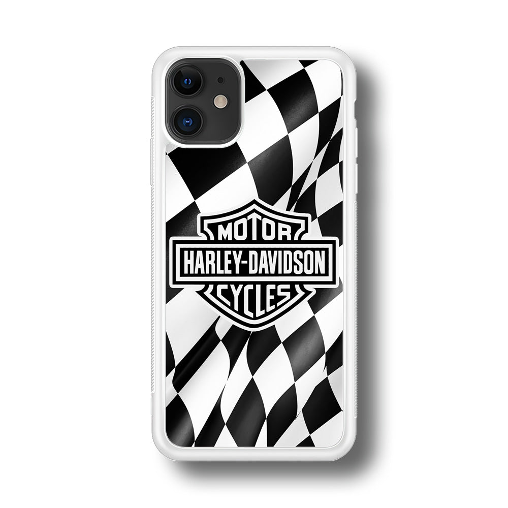 Harley Davidson Race Flag Emblem iPhone 11 Case