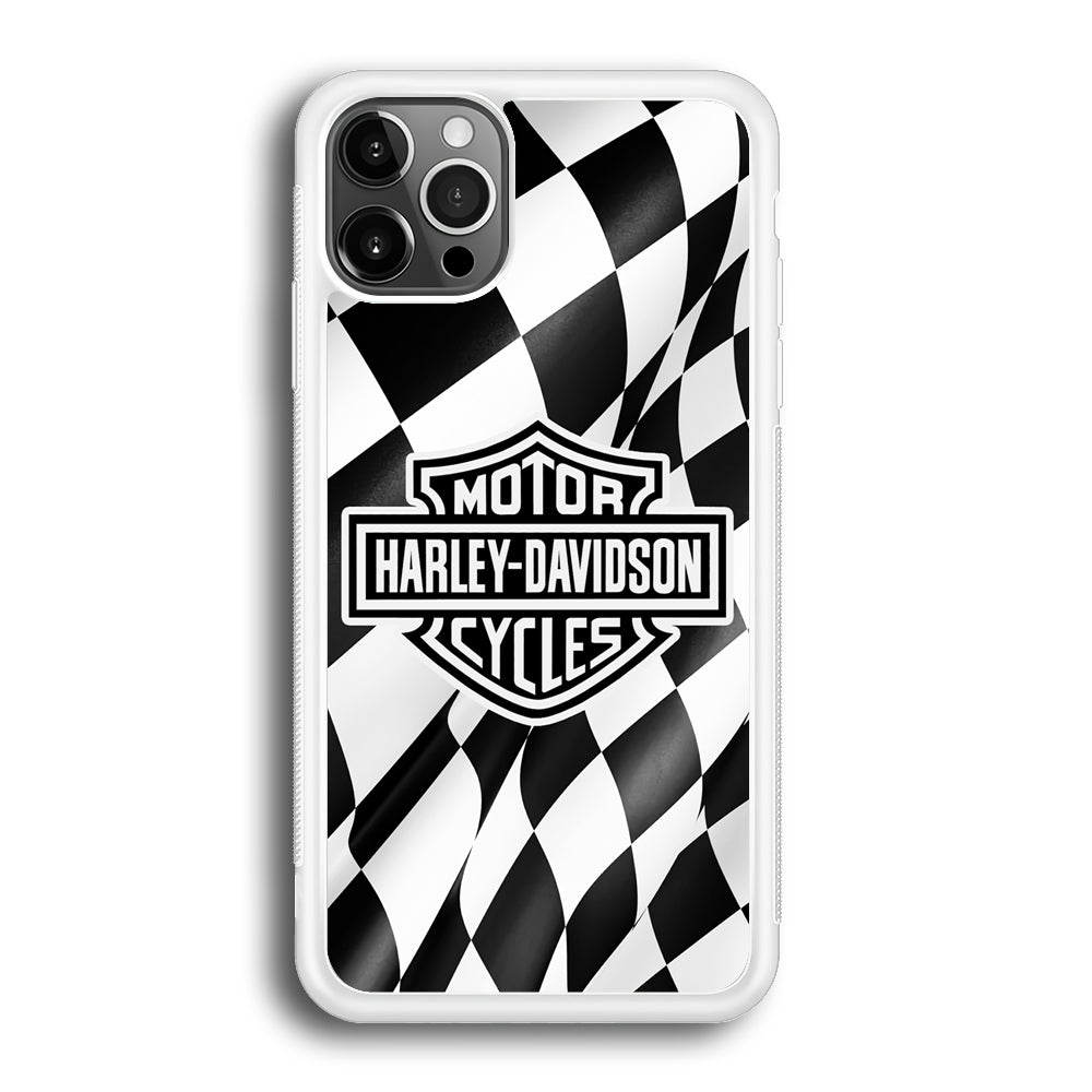 Harley Davidson Race Flag Emblem iPhone 12 Pro Case