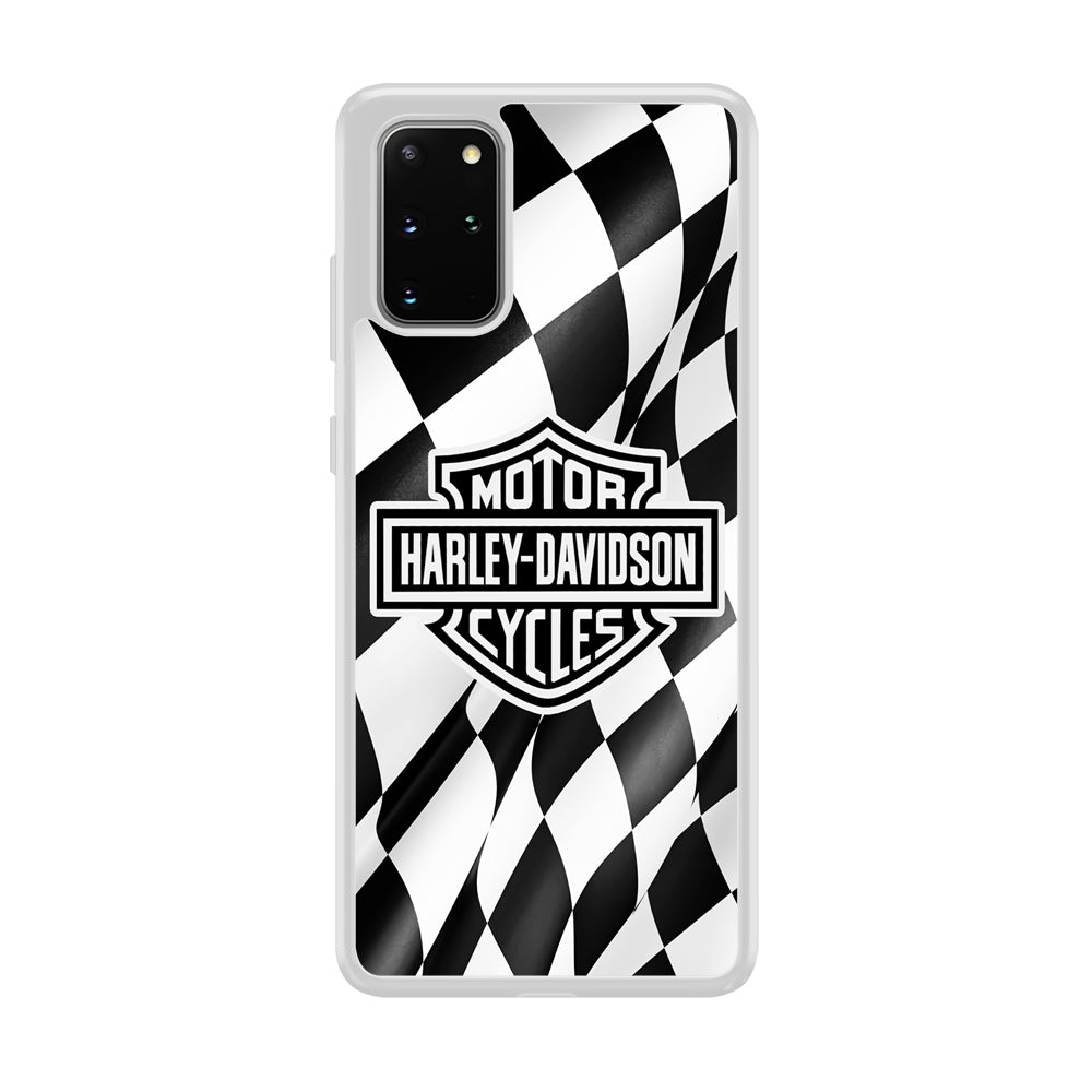 Harley Davidson Race Flag Emblem Samsung Galaxy S20 Plus Case