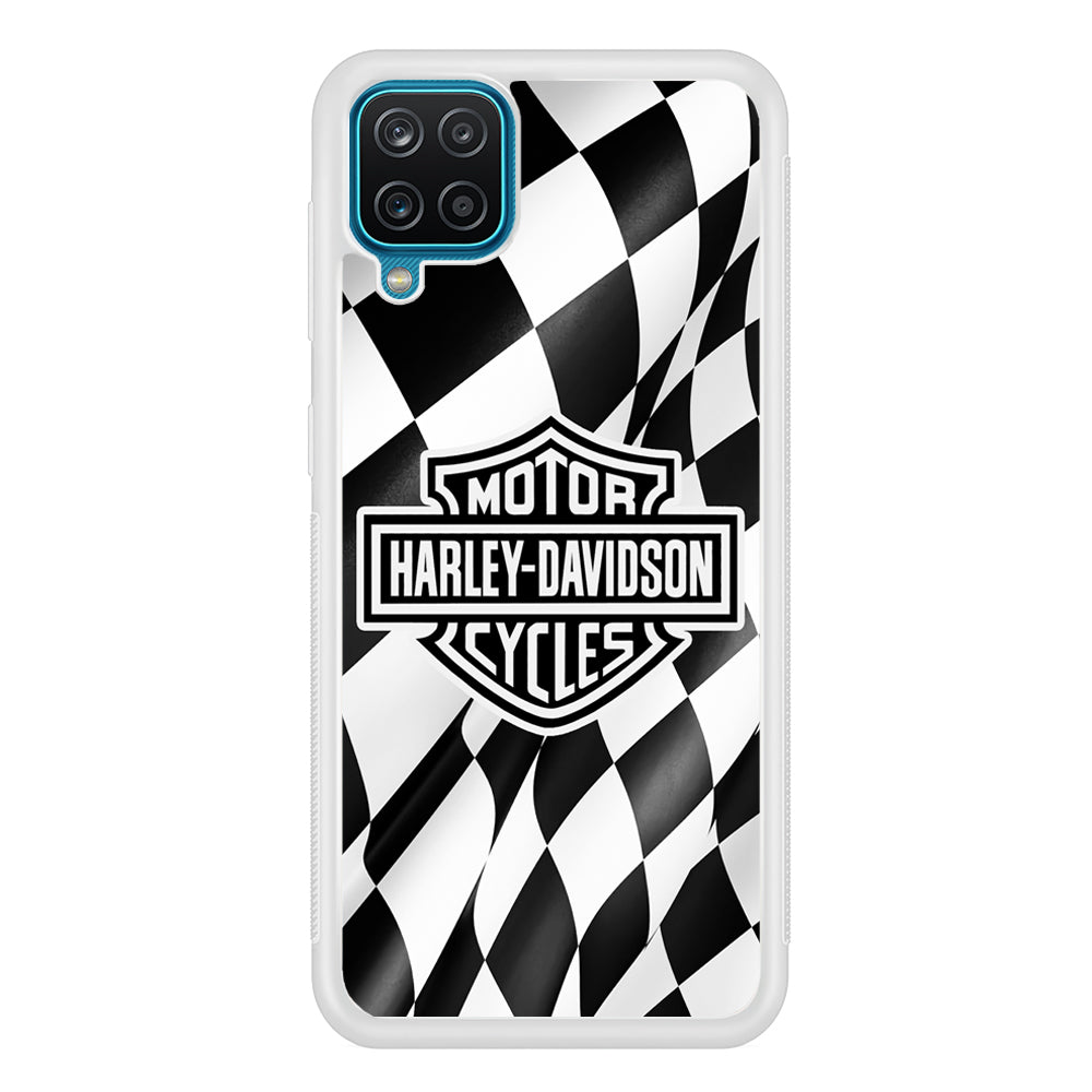 Harley Davidson Race Flag Emblem Samsung Galaxy A12 Case