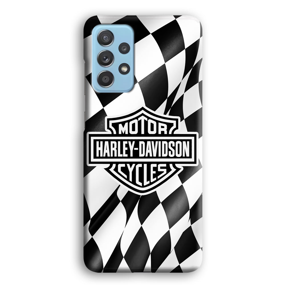 Harley Davidson Race Flag Emblem Samsung Galaxy A52 Case