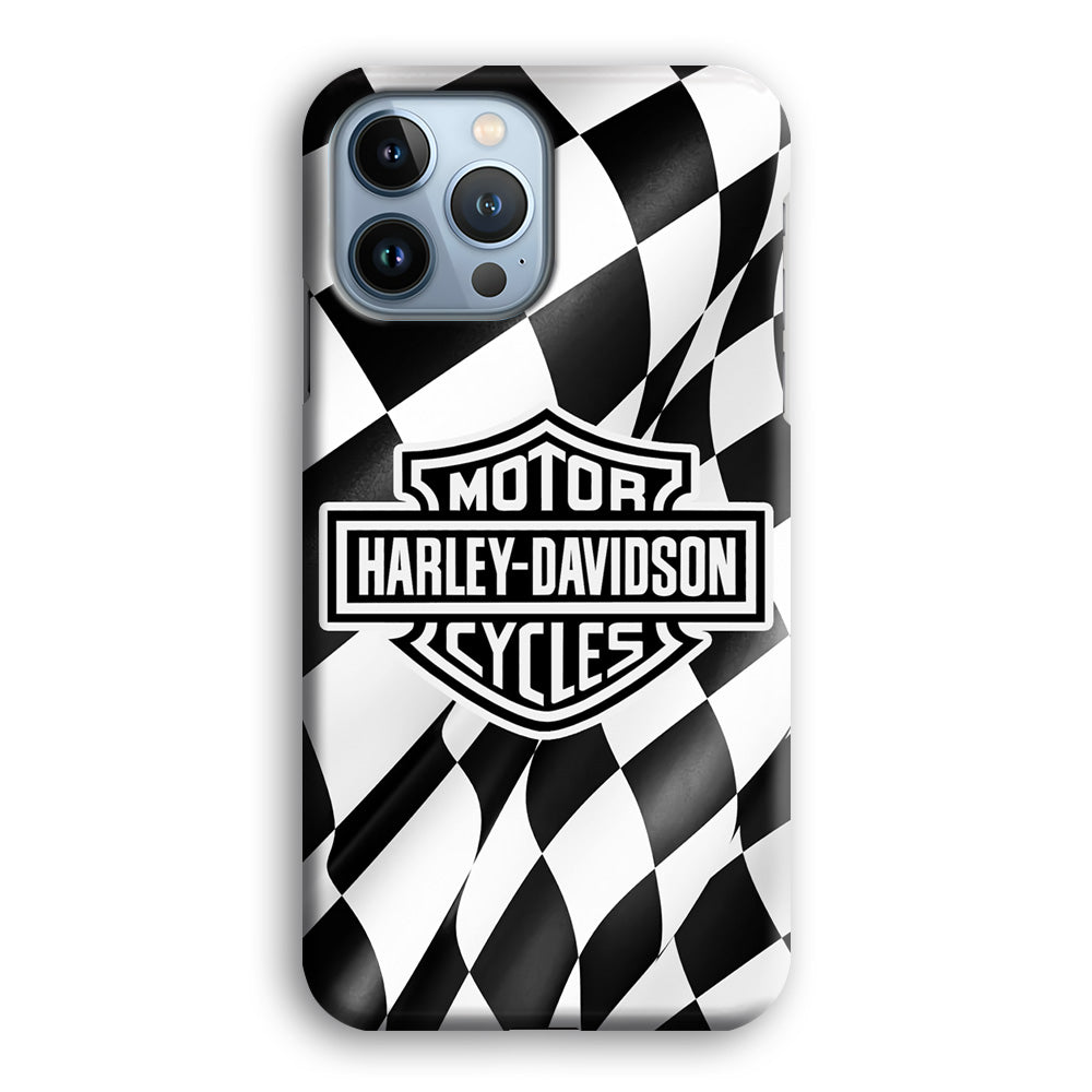 Harley Davidson Race Flag Emblem iPhone 13 Pro Max Case