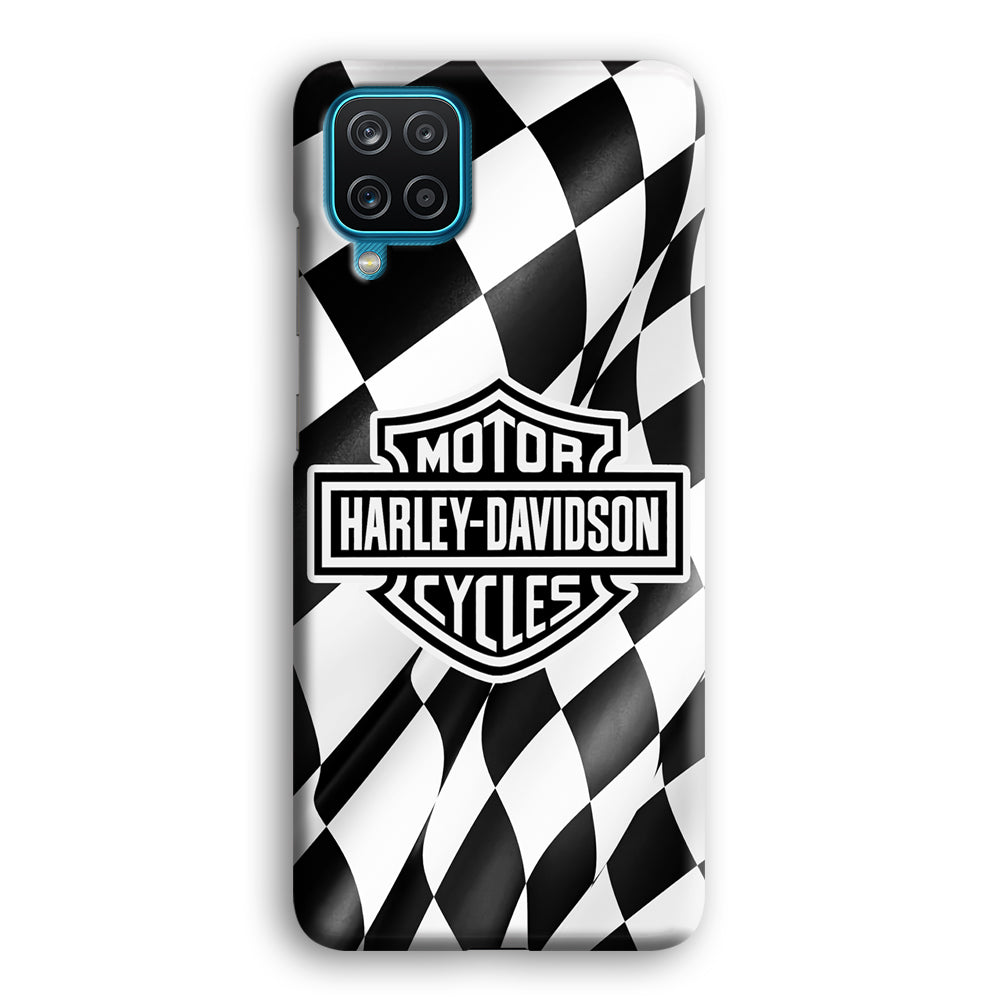 Harley Davidson Race Flag Emblem Samsung Galaxy A12 Case