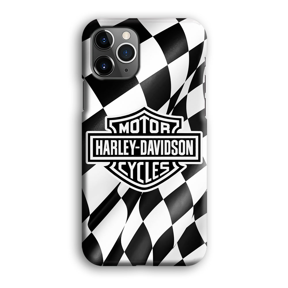 Harley Davidson Race Flag Emblem iPhone 12 Pro Case