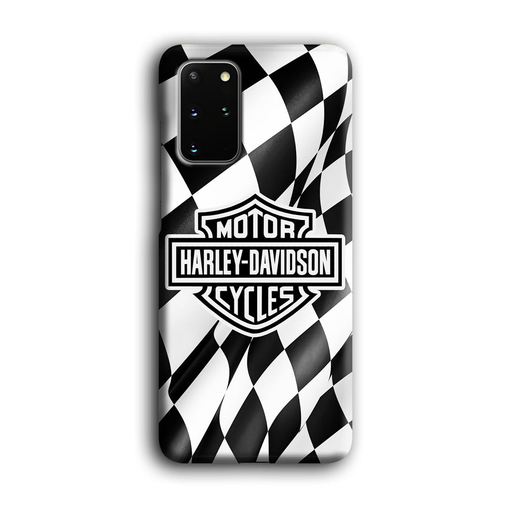 Harley Davidson Race Flag Emblem Samsung Galaxy S20 Plus Case