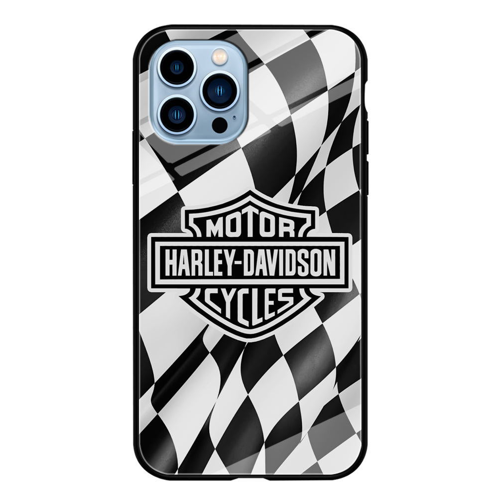 Harley Davidson Race Flag Emblem iPhone 13 Pro Case