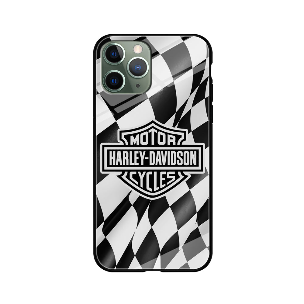 Harley Davidson Race Flag Emblem iPhone 11 Pro Case