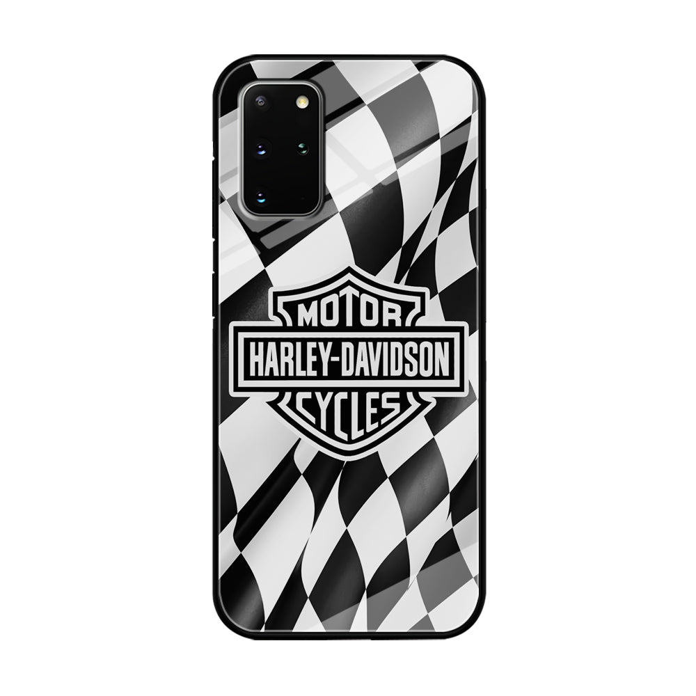 Harley Davidson Race Flag Emblem Samsung Galaxy S20 Plus Case