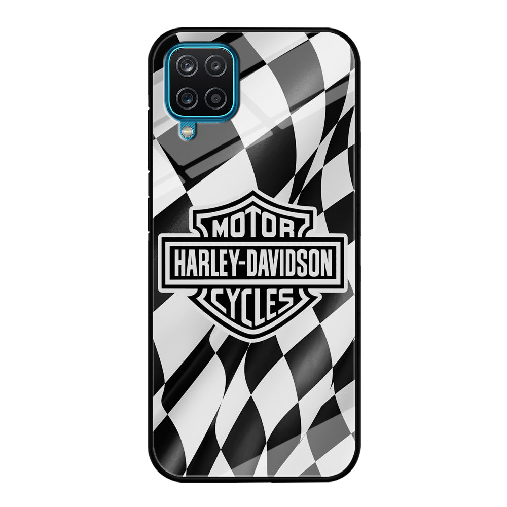 Harley Davidson Race Flag Emblem Samsung Galaxy A12 Case