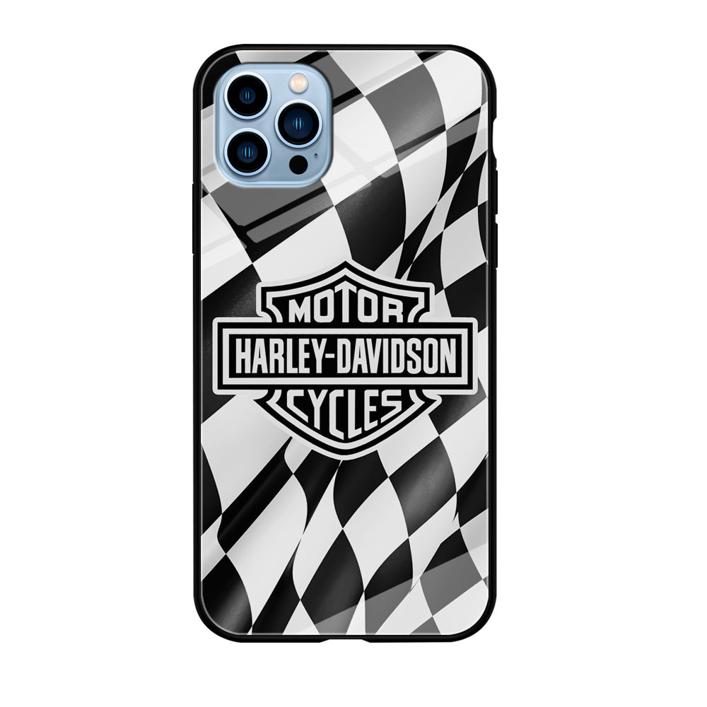 Harley Davidson Race Flag Emblem iPhone 12 Pro Case