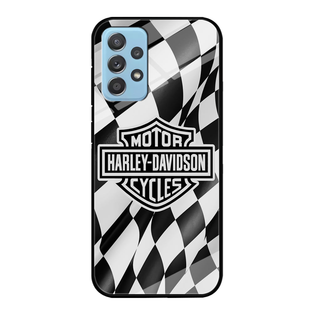 Harley Davidson Race Flag Emblem Samsung Galaxy A52 Case