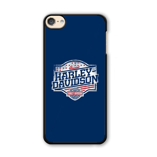 Harley Davidson Blue Flag Logo iPod Touch 6 Case - Ezzystore