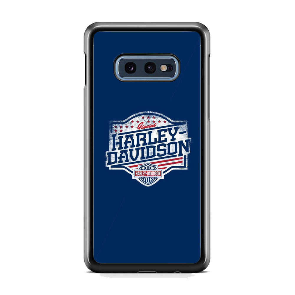 Harley Davidson Blue Flag Logo Samsung Galaxy 10e Case