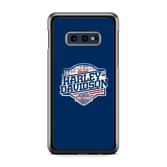 Harley Davidson Blue Flag Logo Samsung Galaxy 10e Case