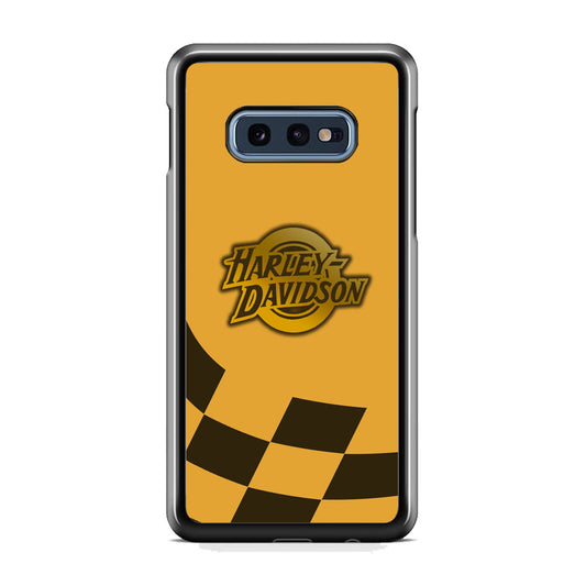 Harley Davidson Gold Logo Flag Racing Samsung Galaxy 10e Case