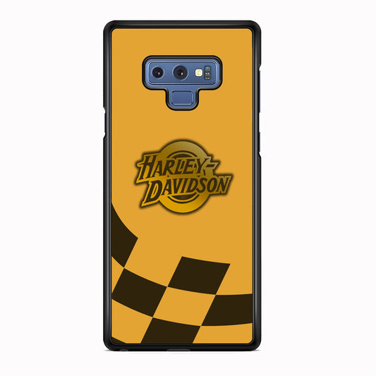 Harley Davidson Gold Logo Flag Racing Samsung Galaxy Note 9 Case