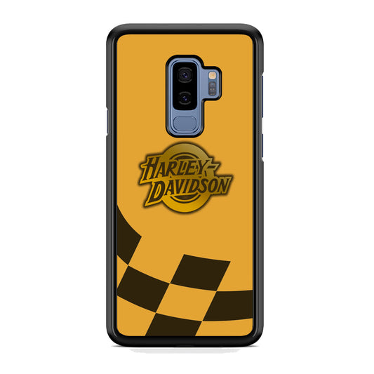 Harley Davidson Gold Logo Flag Racing Samsung Galaxy S9 Plus Case