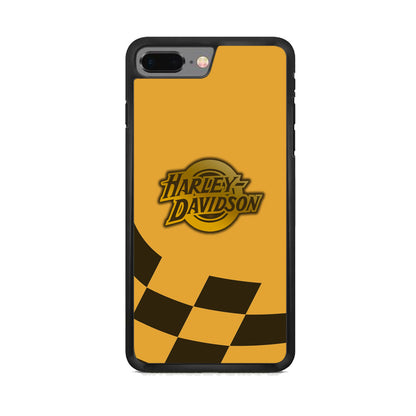 Harley Davidson Gold Logo Flag Racing iPhone 7 Plus Case