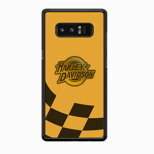 Harley Davidson Gold Logo Flag Racing Samsung Galaxy Note 8 Case