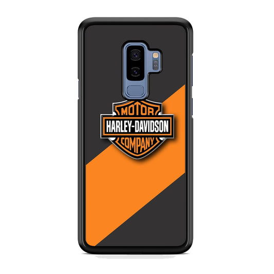 Harley Davidson Logo Stripe Yellow Samsung Galaxy S9 Plus Case