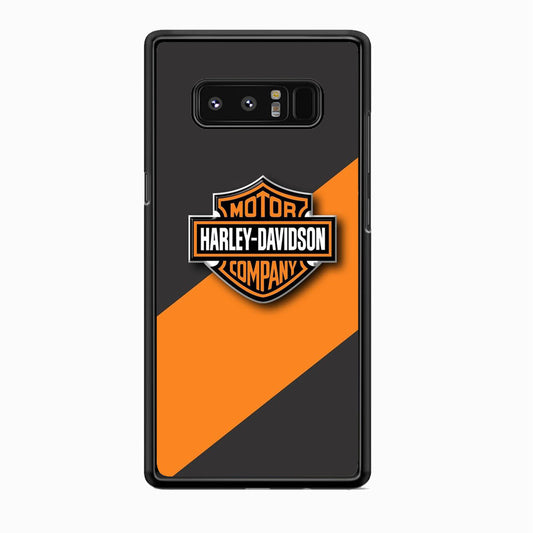Harley Davidson Logo Stripe Yellow Samsung Galaxy Note 8 Case